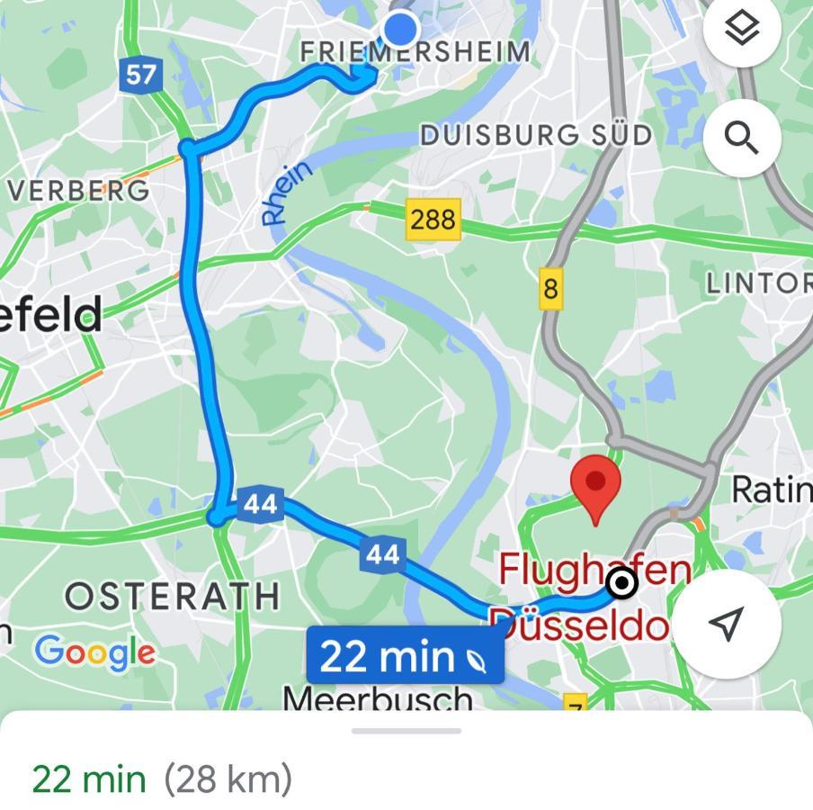 2 Rooms, Free Parking, 25 Min To Duesseldorf, 150 Mbps Wlan Дуйсбург Экстерьер фото
